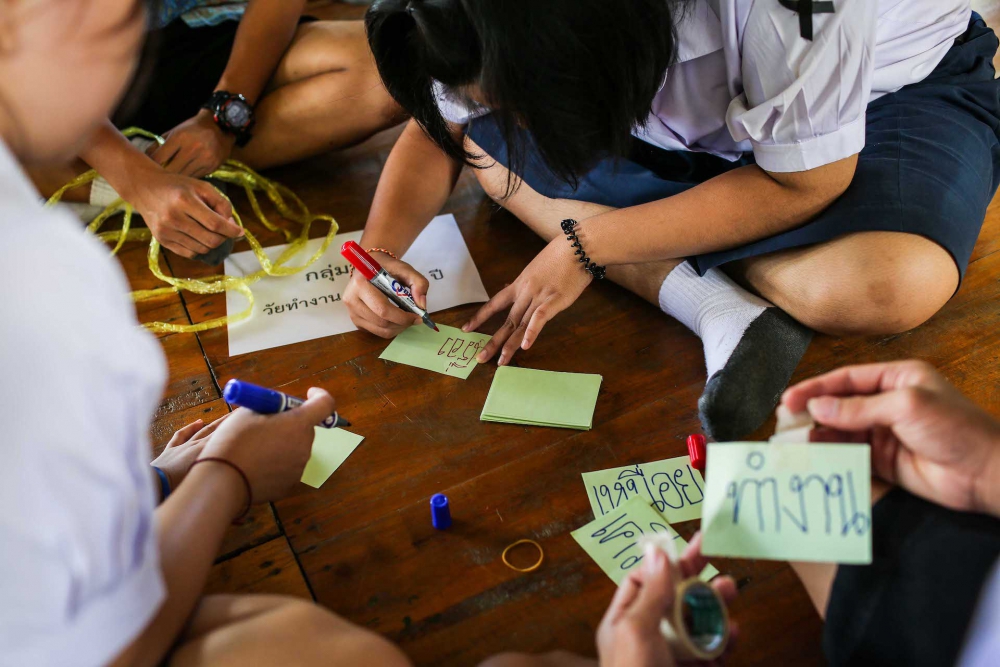 Thai school kids Unicef study