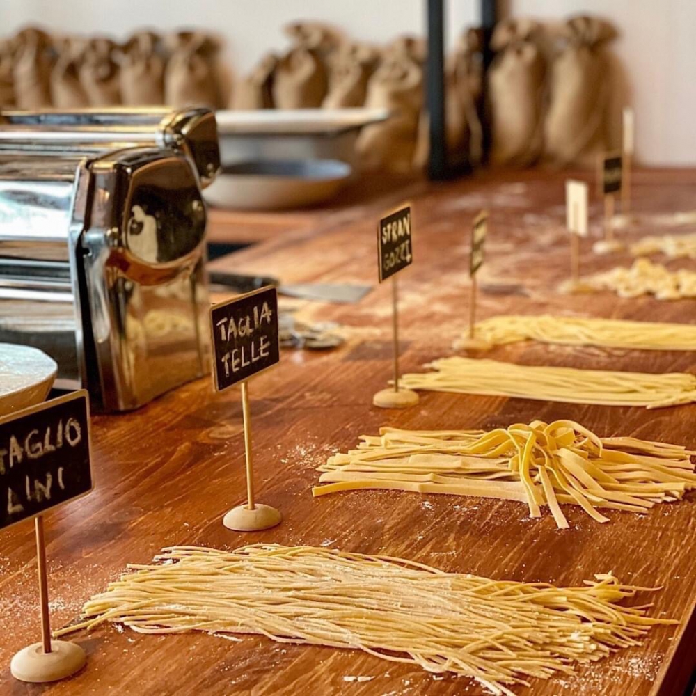 freshly made pasta at About Eatery