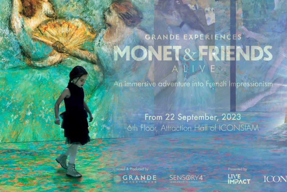 พบกับผลงานของโมเนต์ และเพื่อนจิตรกรในงานศิลปะดิจิทัลอิมเมอร์ซีฟระดับโลกครั้งใหม่ “Monet & Friends Alive Bangkok”
